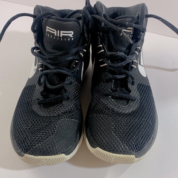 Nike Air Precision Basketball Shoes Black Sneakers SZ 8 EUC - Picture 3 of 8